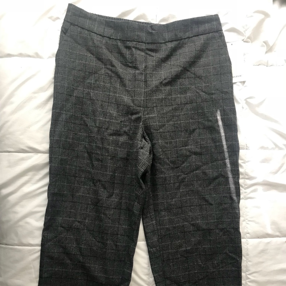 Zara Plaid Pant - Grey